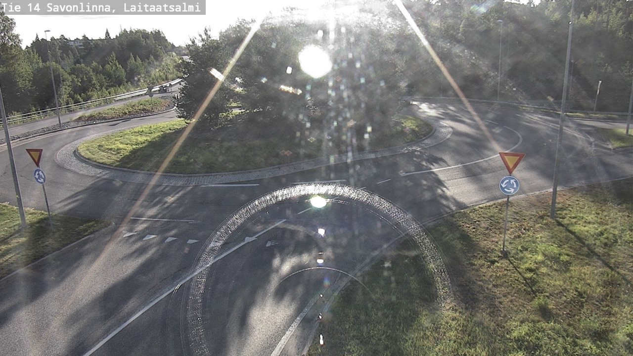 Weather Camera Image Väg 14 Nyslott, Laitaatsalmi, Savonlinna, Etelä-Savo