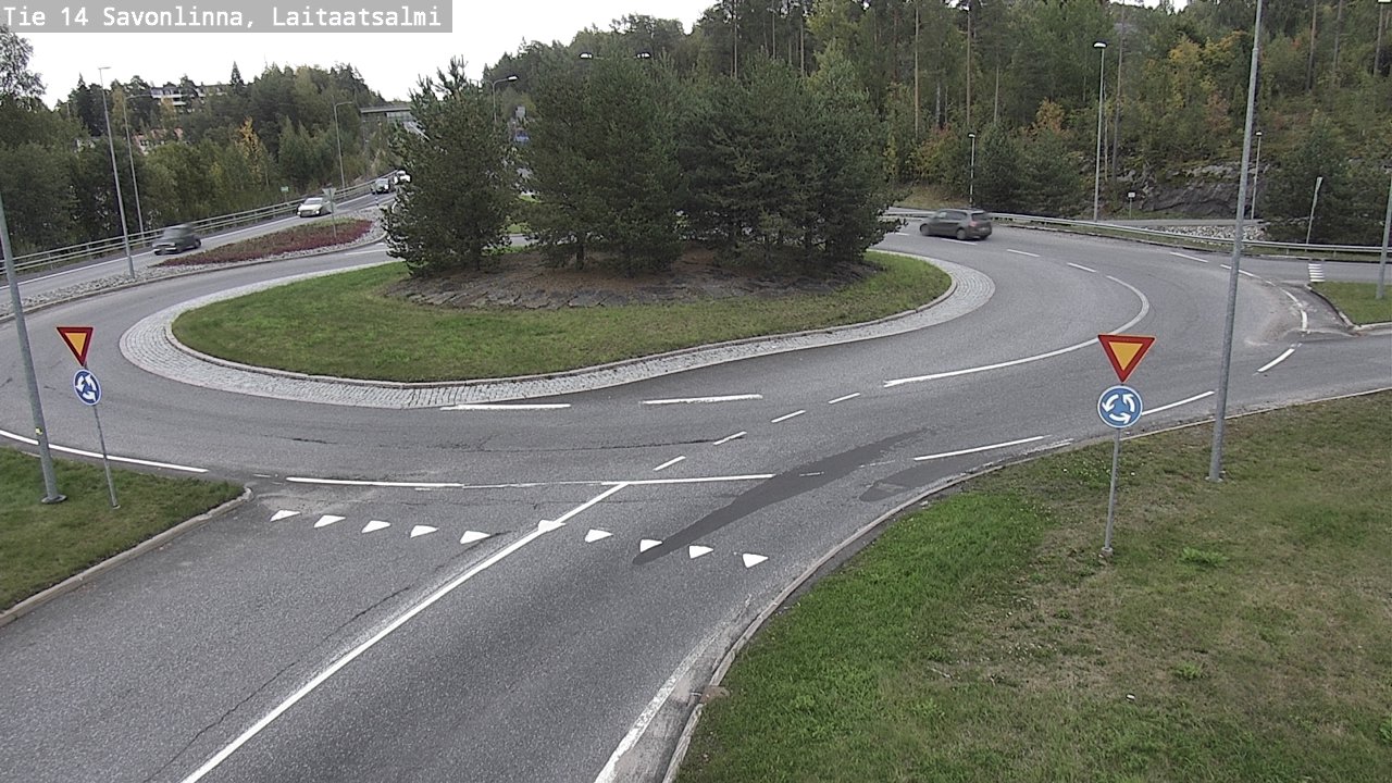 Weather Camera Image Road 14 Savonlinna, Laitaatsalmi, Savonlinna, Etelä-Savo