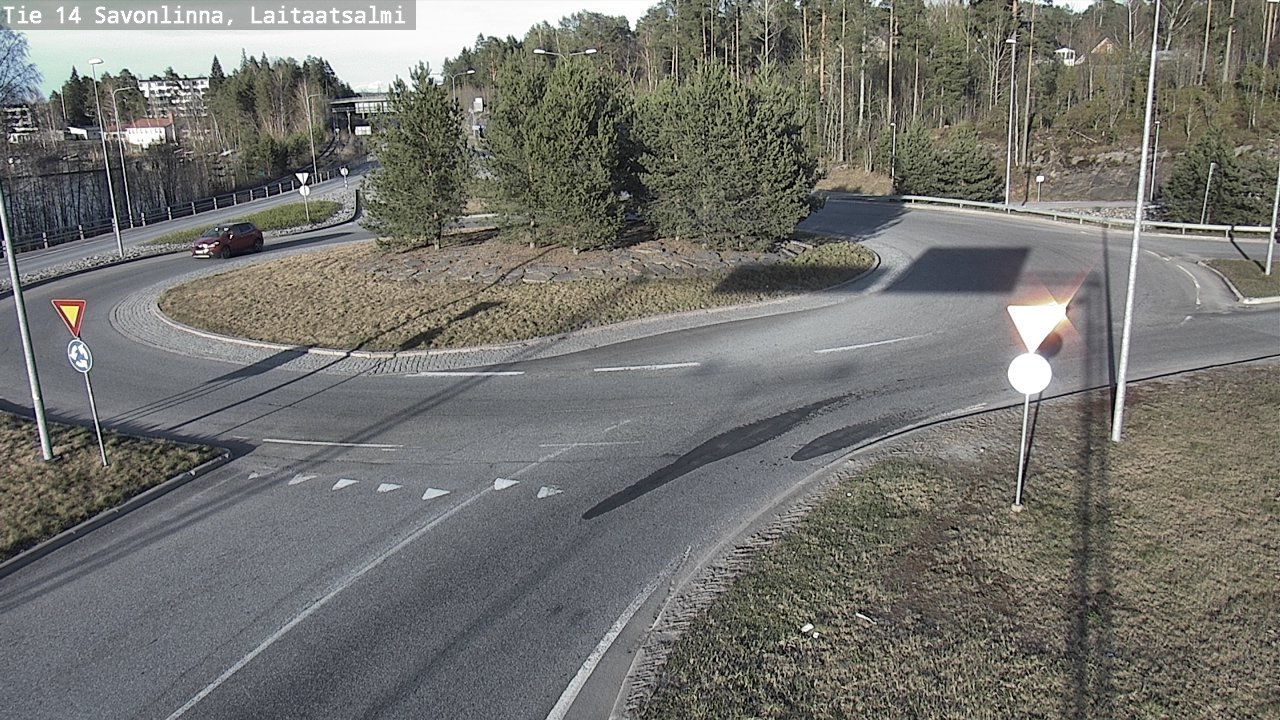 Weather Camera Image Väg 14 Nyslott, Laitaatsalmi, Savonlinna, Etelä-Savo