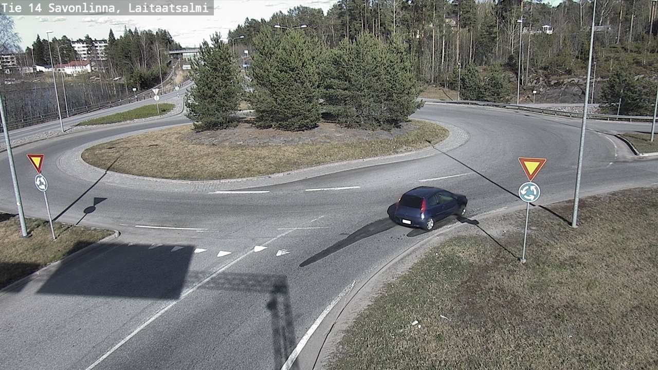 Weather Camera Image Väg 14 Nyslott, Laitaatsalmi, Savonlinna, Etelä-Savo