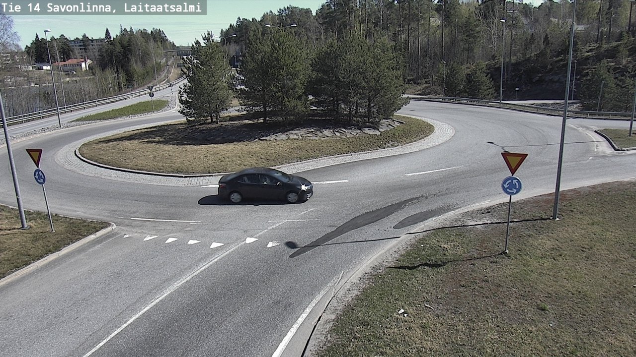 Weather Camera Image Road 14 Savonlinna, Laitaatsalmi, Savonlinna, Etelä-Savo