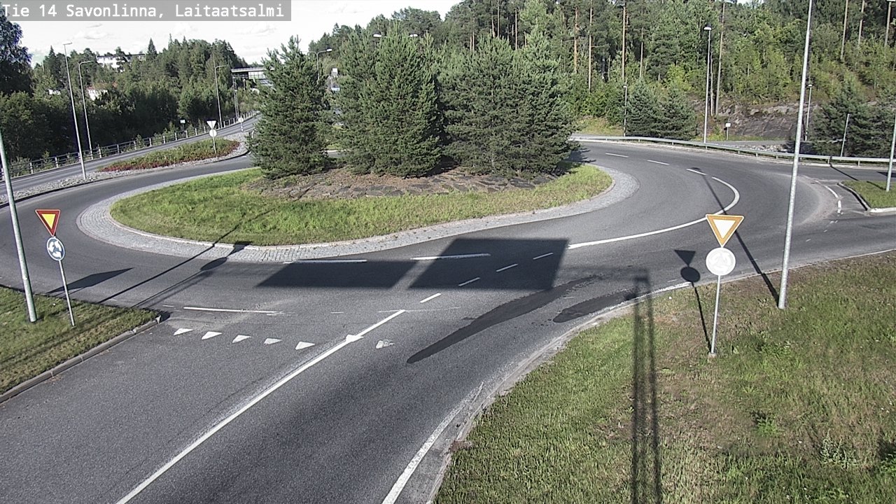 Weather Camera Image Väg 14 Nyslott, Laitaatsalmi, Savonlinna, Etelä-Savo