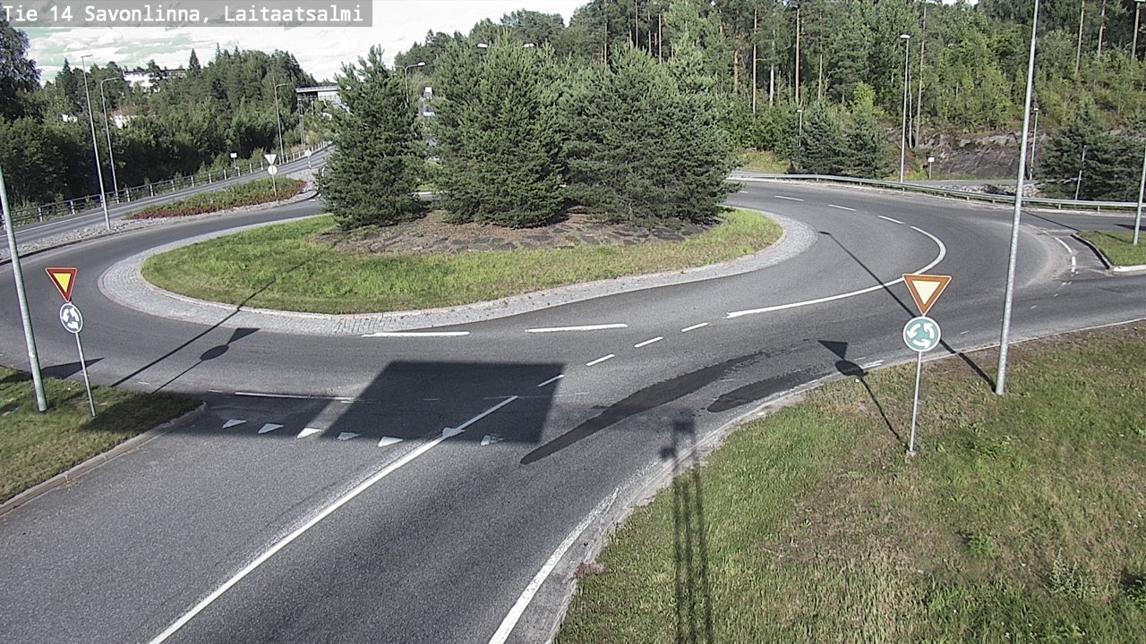 Weather Camera Image Väg 14 Nyslott, Laitaatsalmi, Savonlinna, Etelä-Savo