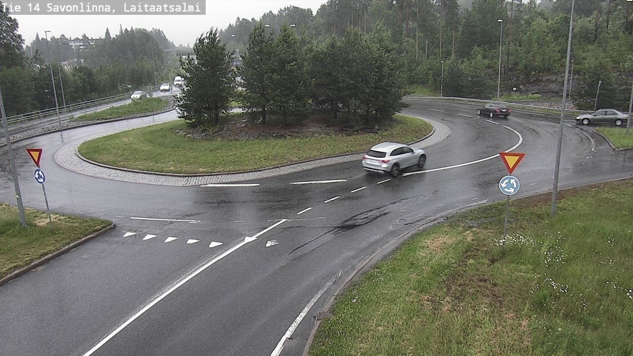 Weather Camera Image Väg 14 Nyslott, Laitaatsalmi, Savonlinna, Etelä-Savo