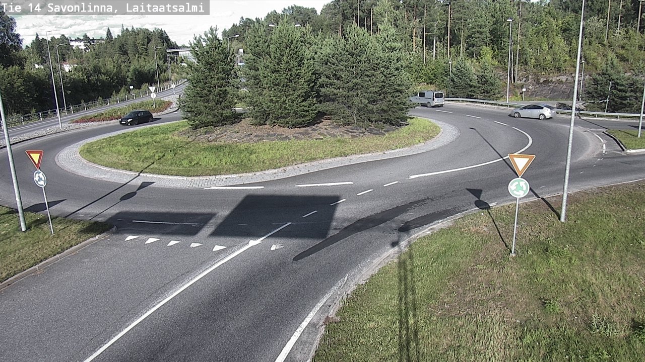 Weather Camera Image Väg 14 Nyslott, Laitaatsalmi, Savonlinna, Etelä-Savo