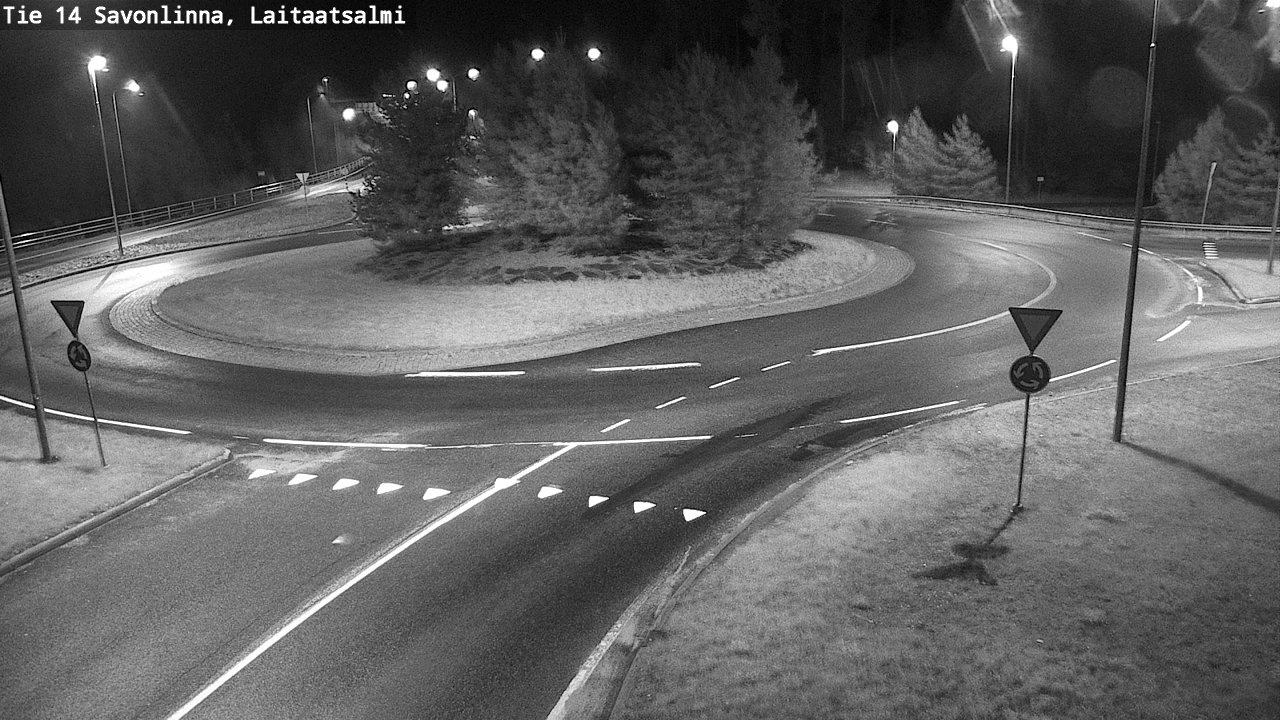 Weather Camera Image Road 14 Savonlinna, Laitaatsalmi, Savonlinna, Etelä-Savo