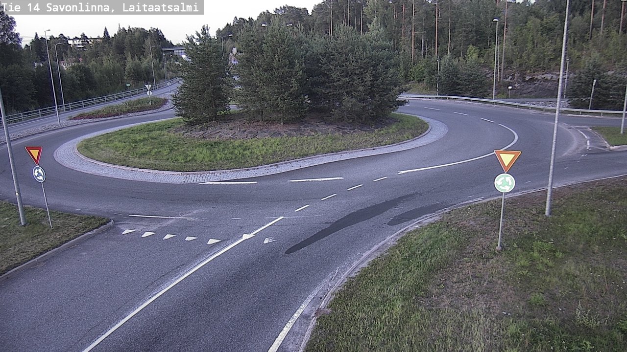 Weather Camera Image Väg 14 Nyslott, Laitaatsalmi, Savonlinna, Etelä-Savo