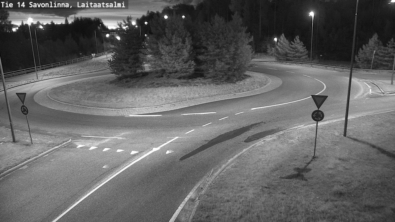 Weather Camera Image Väg 14 Nyslott, Laitaatsalmi, Savonlinna, Etelä-Savo