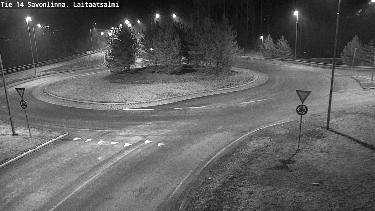 Weather Camera Image Väg 14 Nyslott, Laitaatsalmi, Savonlinna, Etelä-Savo
