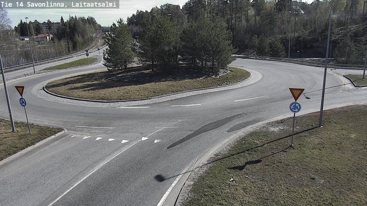 Weather Camera Image Road 14 Savonlinna, Laitaatsalmi, Savonlinna, Etelä-Savo