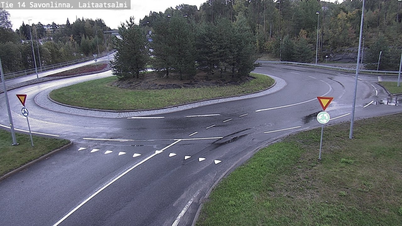 Weather Camera Image Väg 14 Nyslott, Laitaatsalmi, Savonlinna, Etelä-Savo