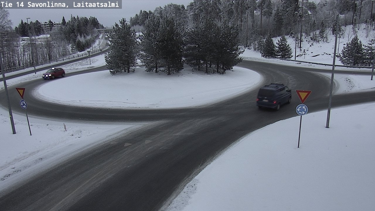 Weather Camera Image Road 14 Savonlinna, Laitaatsalmi, Savonlinna, Etelä-Savo