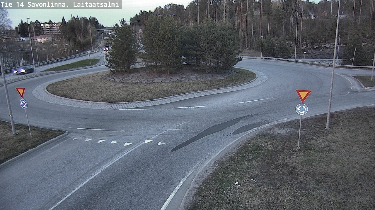 Weather Camera Image Väg 14 Nyslott, Laitaatsalmi, Savonlinna, Etelä-Savo