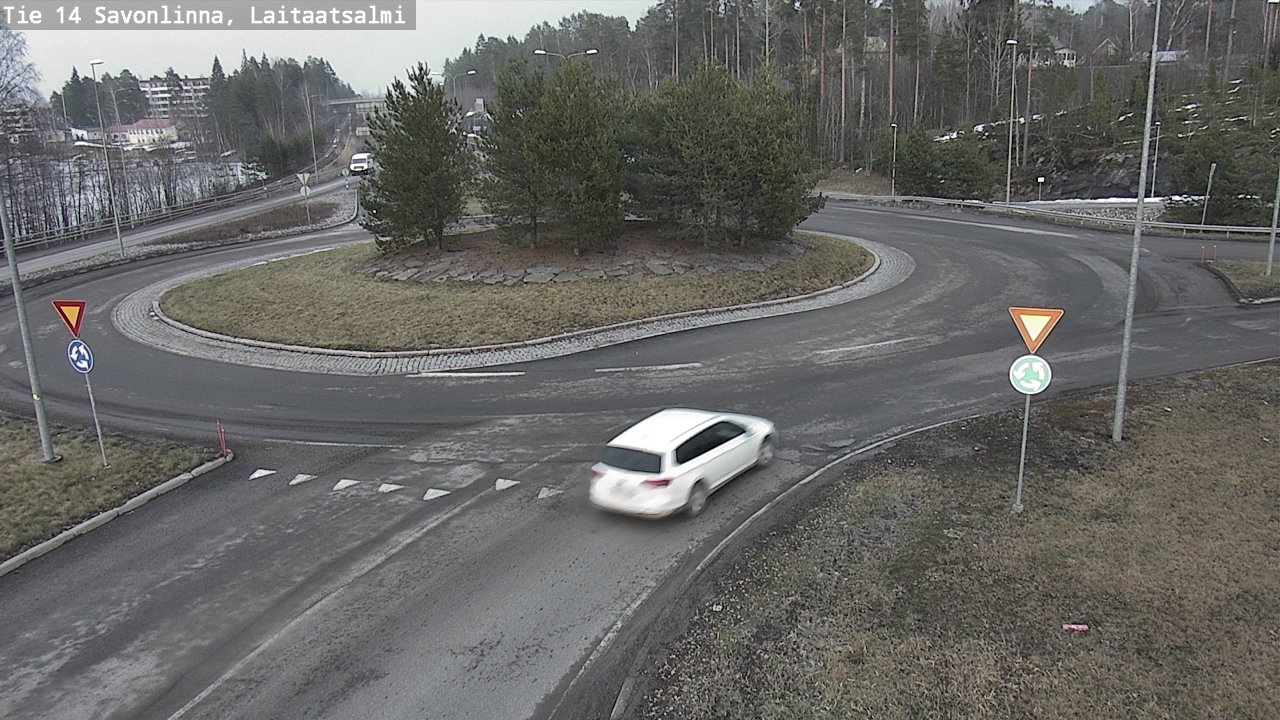 Weather Camera Image Väg 14 Nyslott, Laitaatsalmi, Savonlinna, Etelä-Savo
