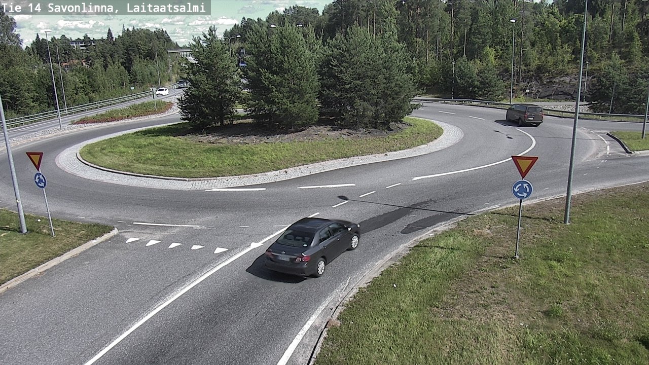 Weather Camera Image Väg 14 Nyslott, Laitaatsalmi, Savonlinna, Etelä-Savo