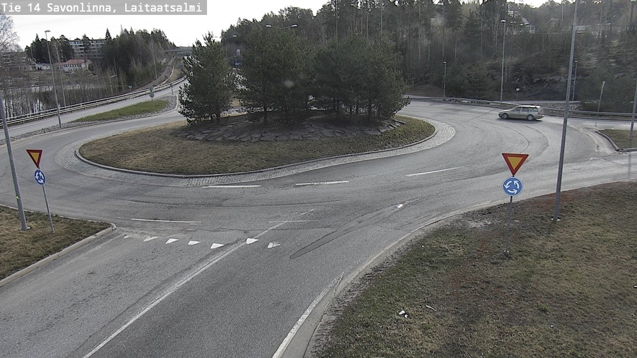 Weather Camera Image Väg 14 Nyslott, Laitaatsalmi, Savonlinna, Etelä-Savo