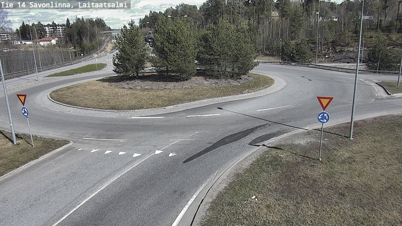 Weather Camera Image Väg 14 Nyslott, Laitaatsalmi, Savonlinna, Etelä-Savo