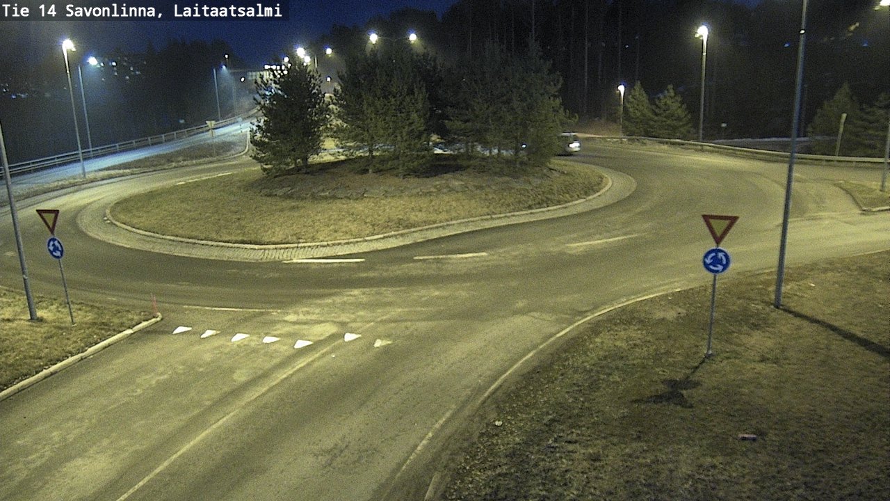 Weather Camera Image Väg 14 Nyslott, Laitaatsalmi, Savonlinna, Etelä-Savo