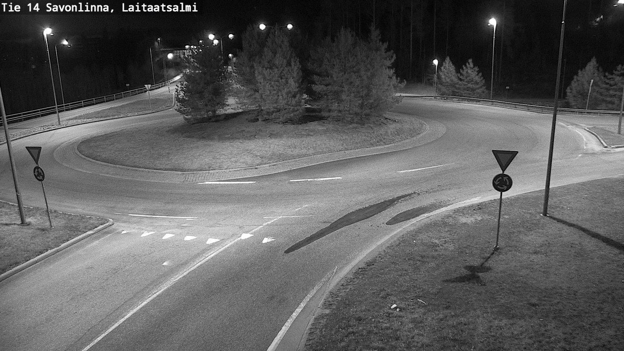 Weather Camera Image Väg 14 Nyslott, Laitaatsalmi, Savonlinna, Etelä-Savo