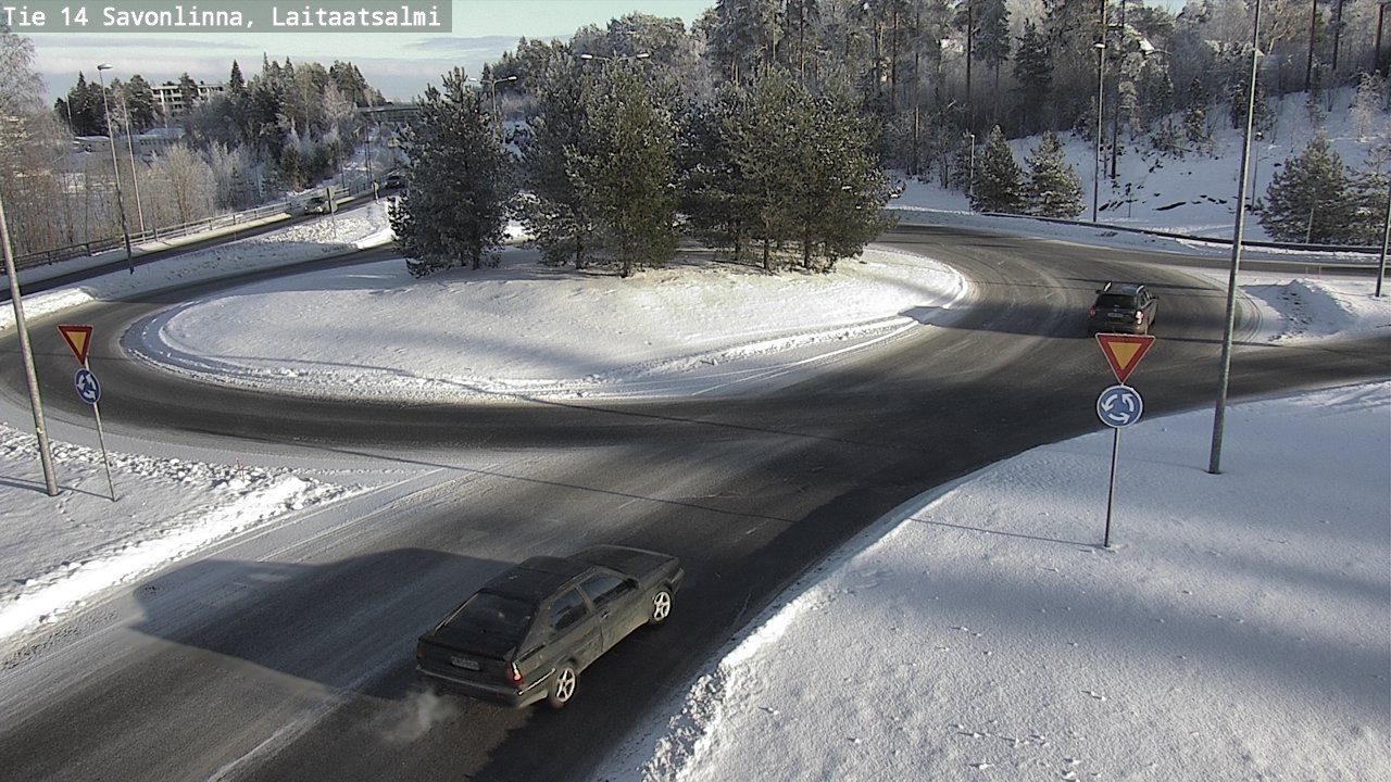 Weather Camera Image Road 14 Savonlinna, Laitaatsalmi, Savonlinna, Etelä-Savo