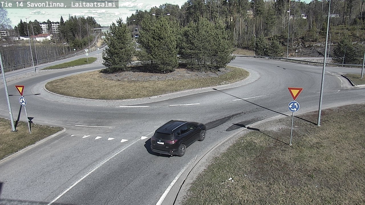 Weather Camera Image Väg 14 Nyslott, Laitaatsalmi, Savonlinna, Etelä-Savo