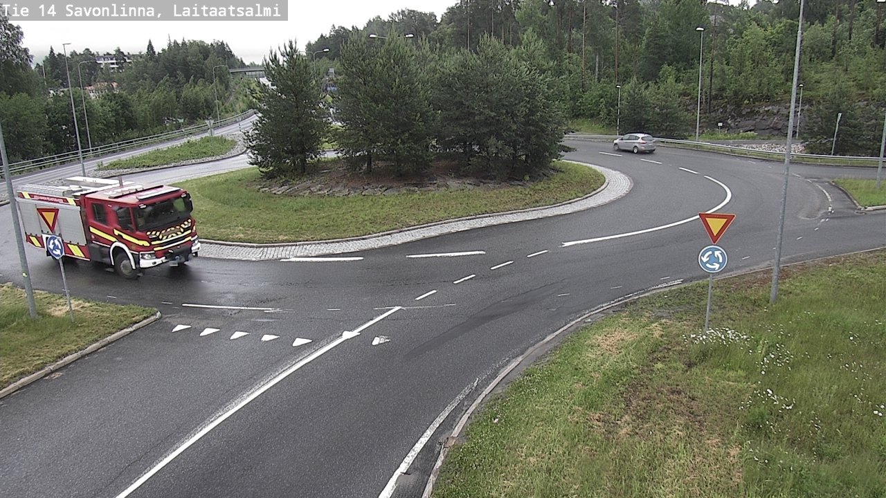 Weather Camera Image Road 14 Savonlinna, Laitaatsalmi, Savonlinna, Etelä-Savo
