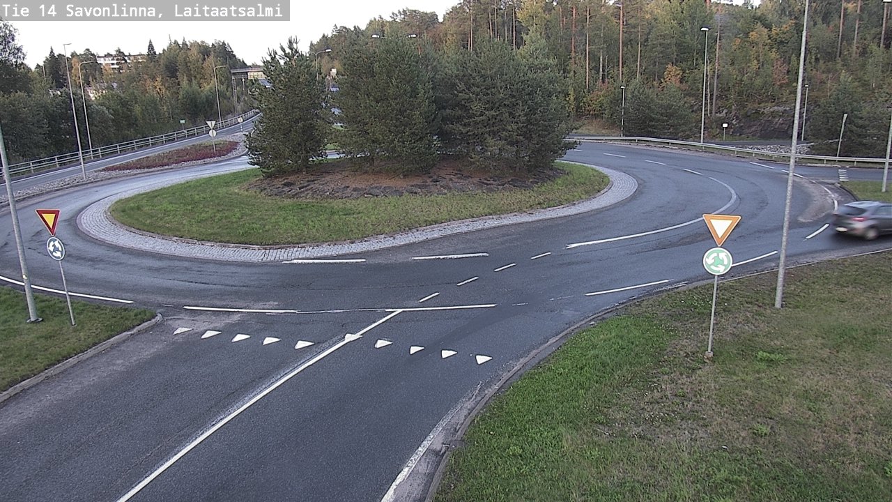 Weather Camera Image Road 14 Savonlinna, Laitaatsalmi, Savonlinna, Etelä-Savo