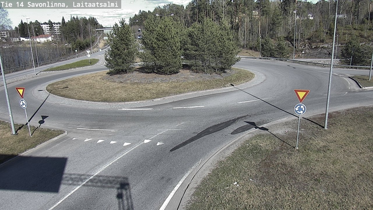 Weather Camera Image Väg 14 Nyslott, Laitaatsalmi, Savonlinna, Etelä-Savo