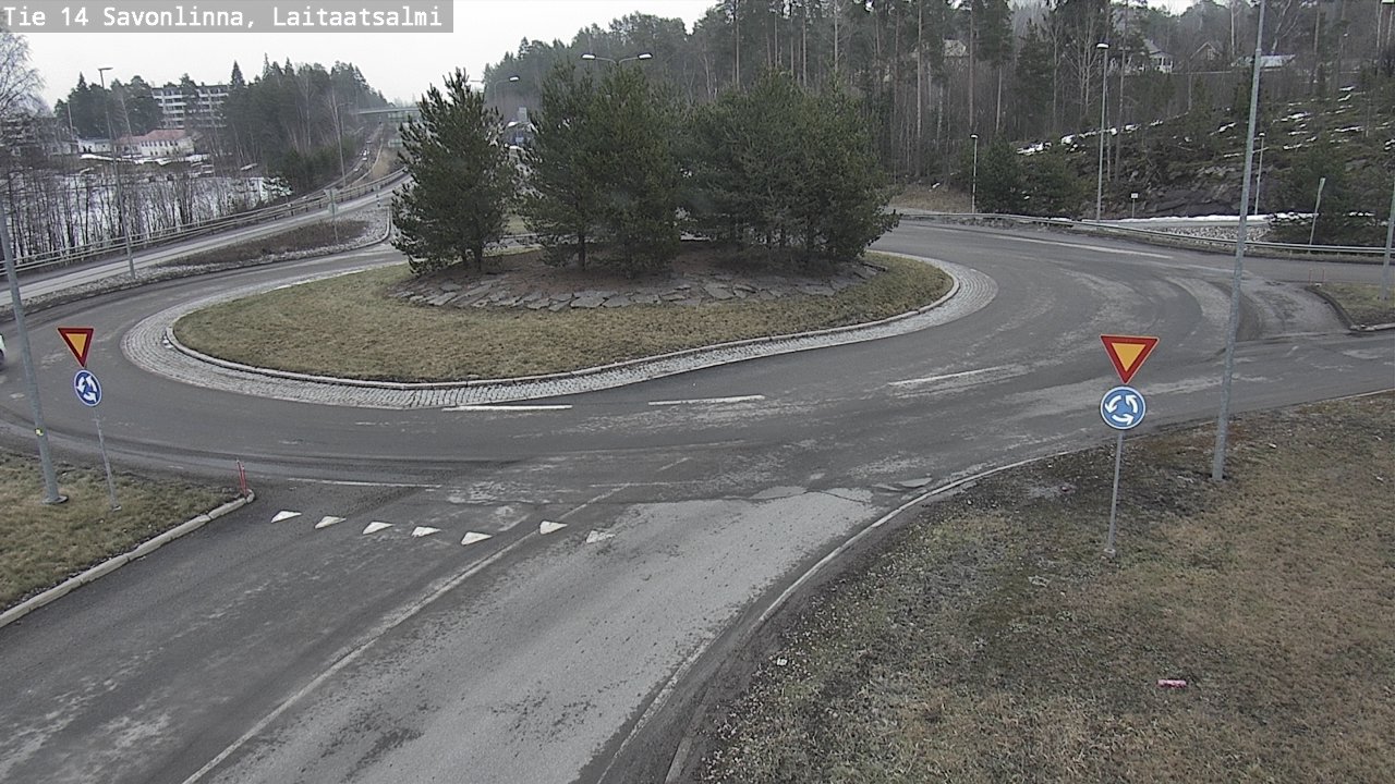 Weather Camera Image Väg 14 Nyslott, Laitaatsalmi, Savonlinna, Etelä-Savo