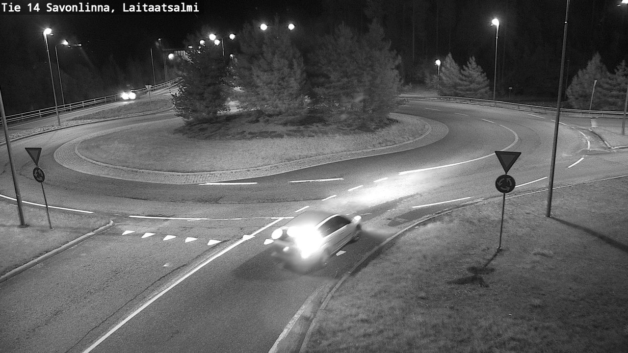 Weather Camera Image Road 14 Savonlinna, Laitaatsalmi, Savonlinna, Etelä-Savo