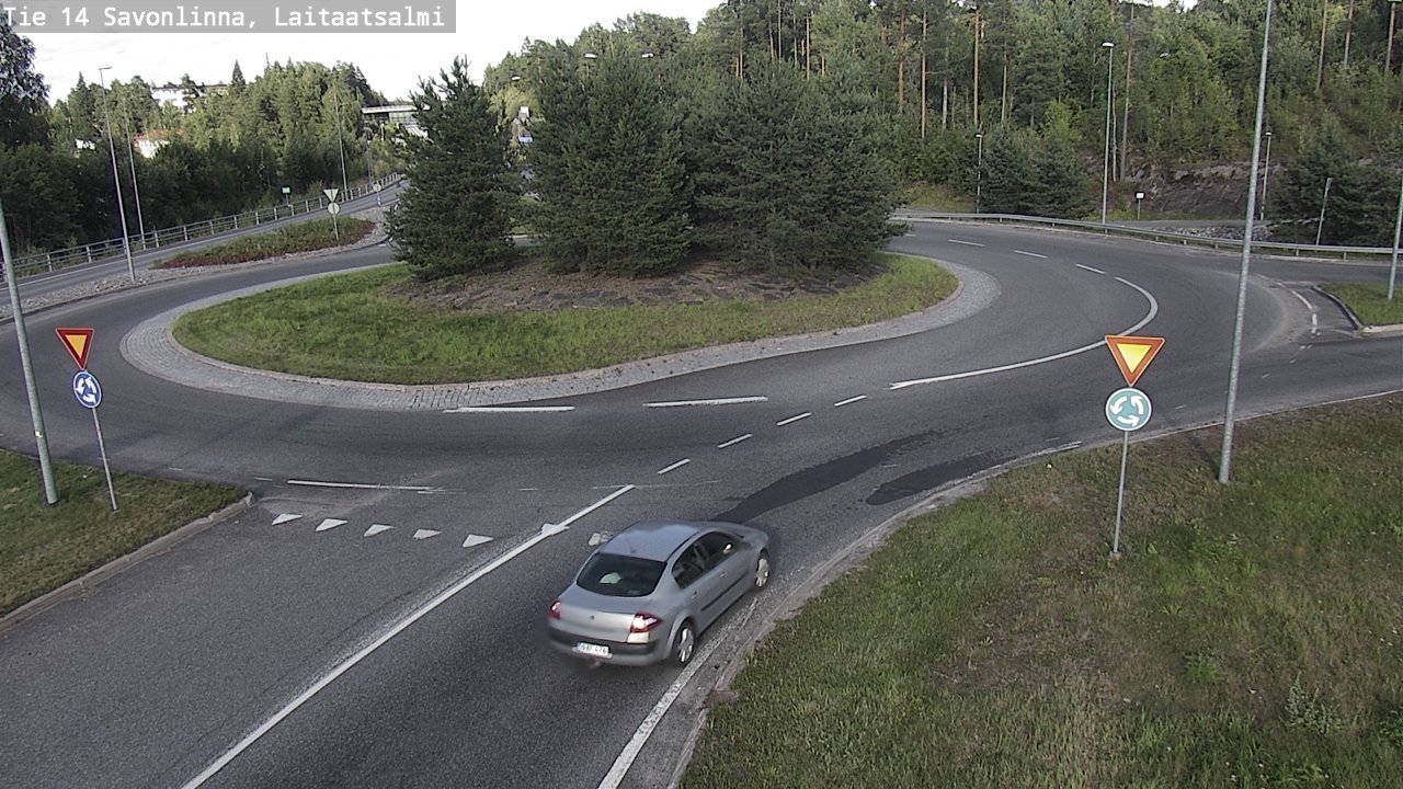 Weather Camera Image Väg 14 Nyslott, Laitaatsalmi, Savonlinna, Etelä-Savo