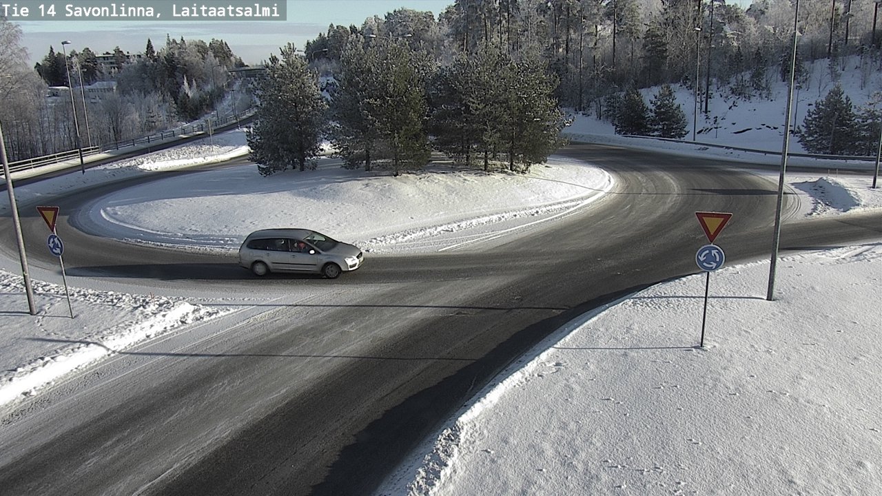 Weather Camera Image Road 14 Savonlinna, Laitaatsalmi, Savonlinna, Etelä-Savo