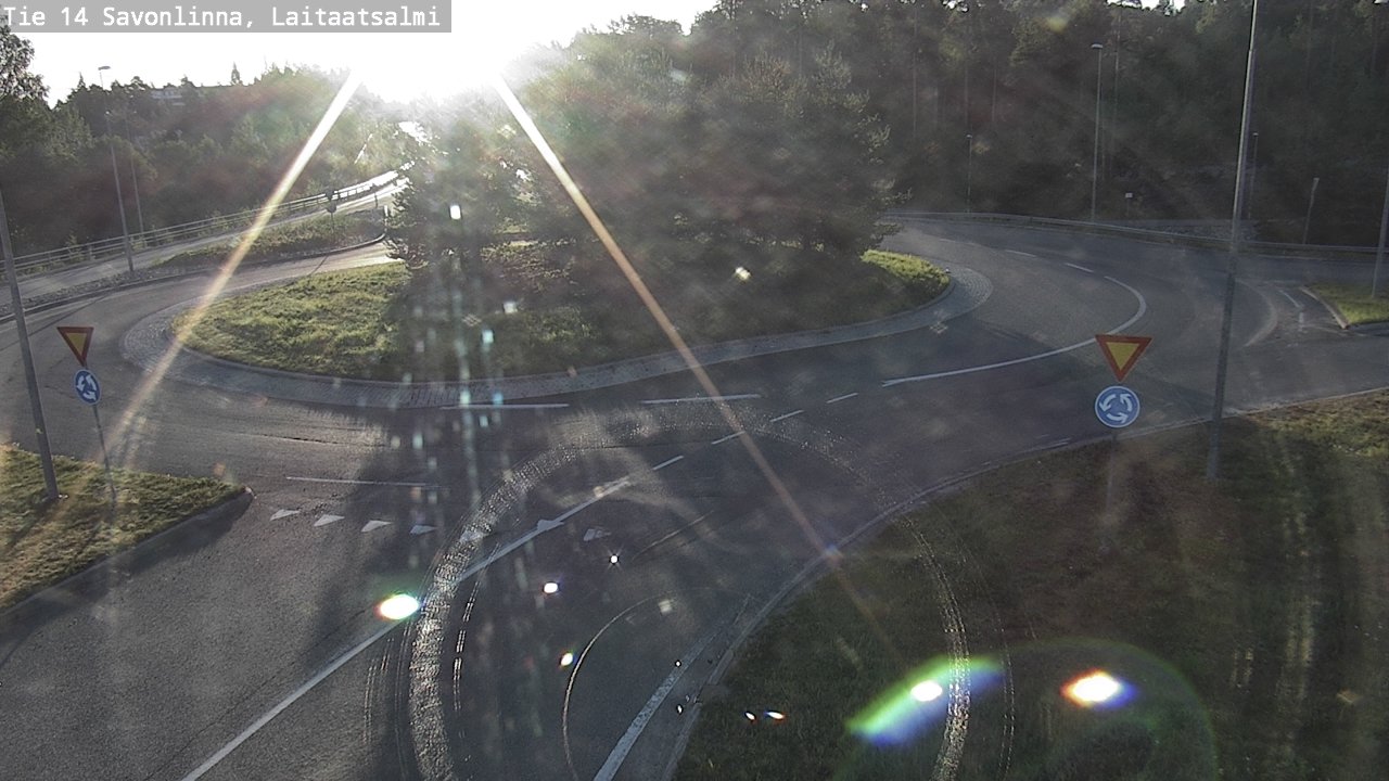 Weather Camera Image Väg 14 Nyslott, Laitaatsalmi, Savonlinna, Etelä-Savo