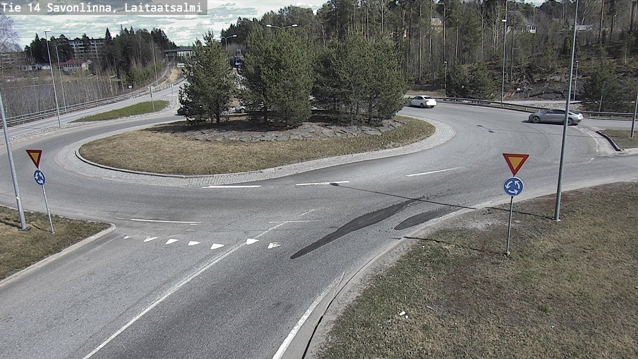 Weather Camera Image Väg 14 Nyslott, Laitaatsalmi, Savonlinna, Etelä-Savo