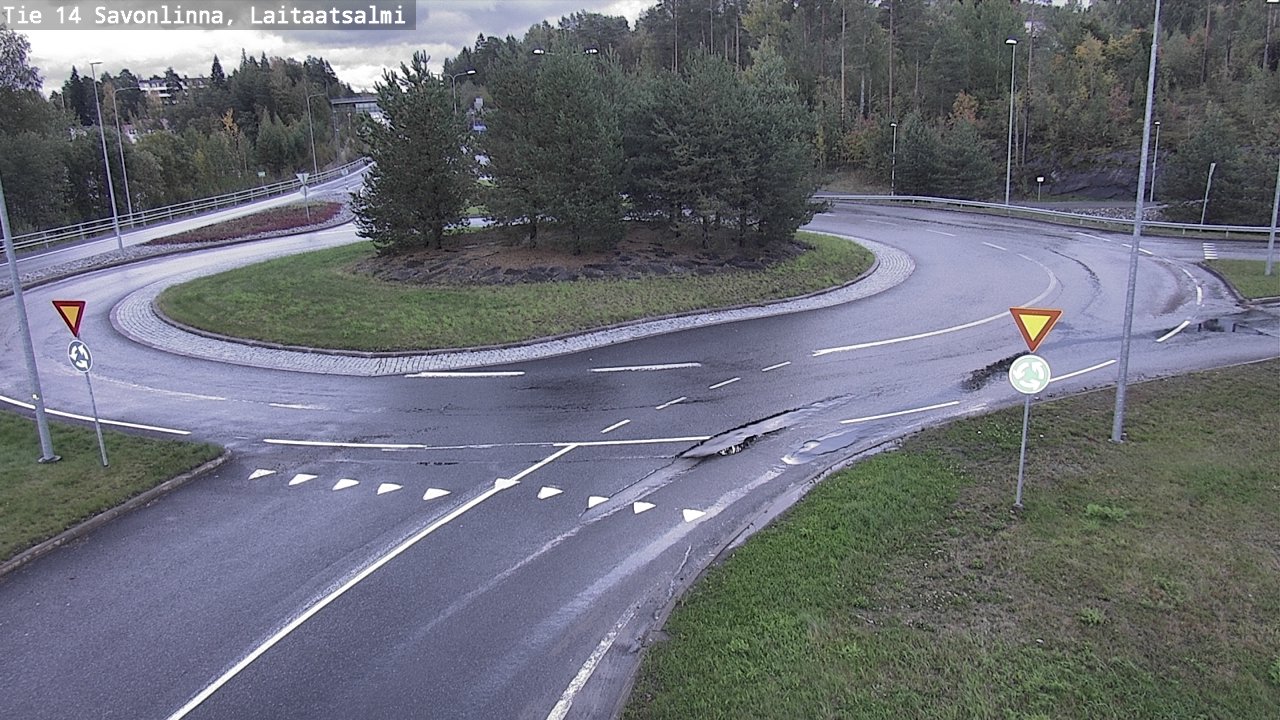Weather Camera Image Road 14 Savonlinna, Laitaatsalmi, Savonlinna, Etelä-Savo