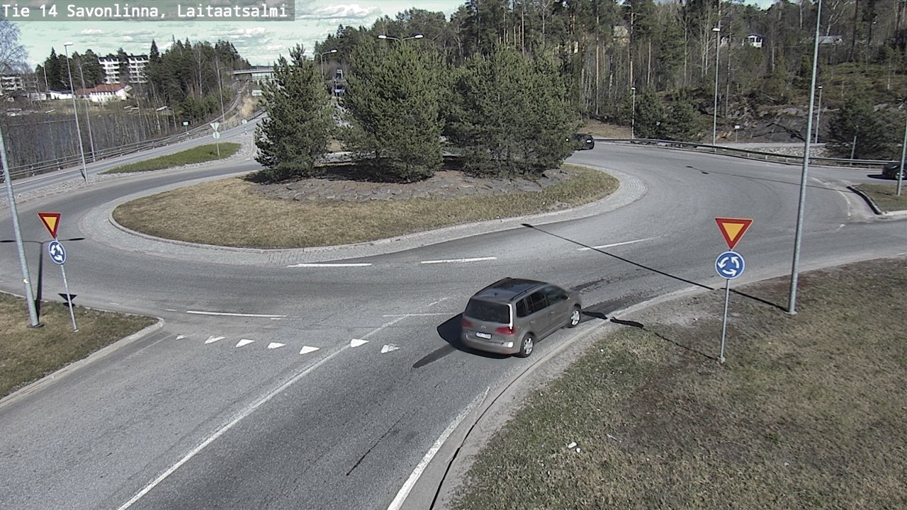 Weather Camera Image Väg 14 Nyslott, Laitaatsalmi, Savonlinna, Etelä-Savo