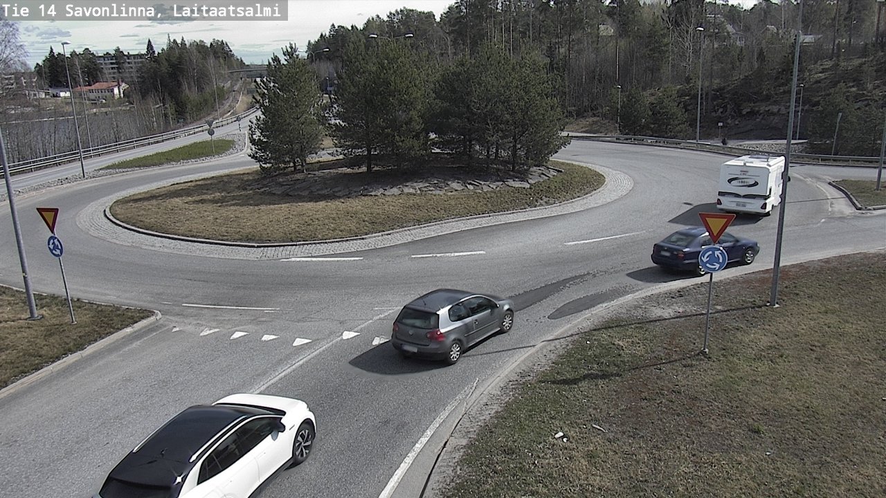 Weather Camera Image Väg 14 Nyslott, Laitaatsalmi, Savonlinna, Etelä-Savo