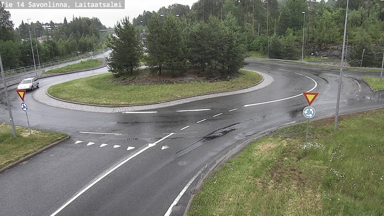 Weather Camera Image Väg 14 Nyslott, Laitaatsalmi, Savonlinna, Etelä-Savo