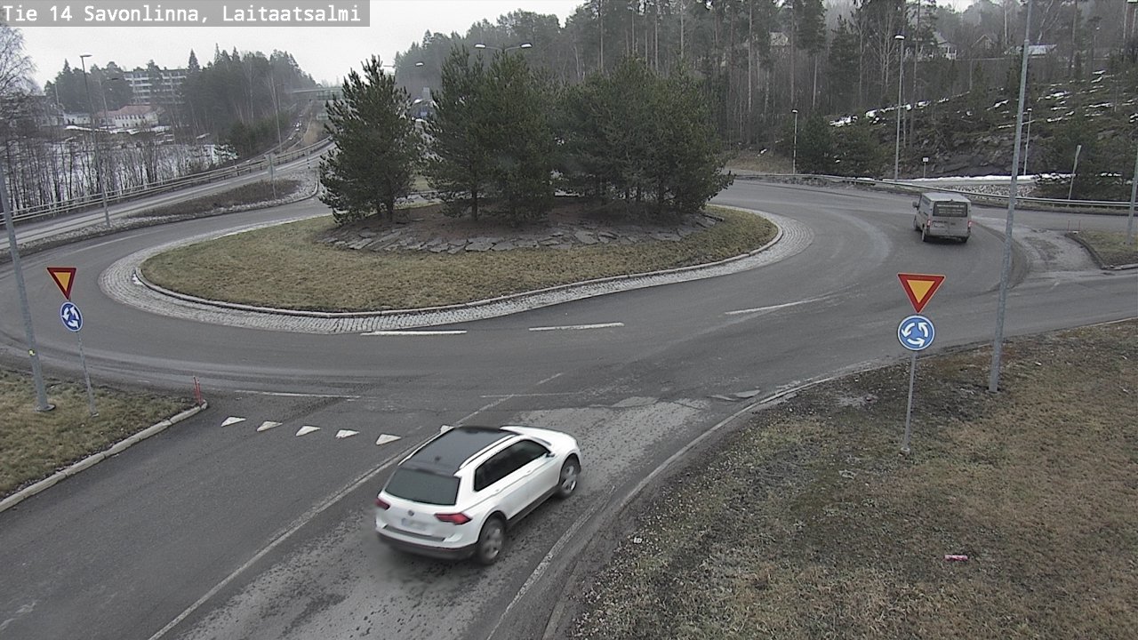 Weather Camera Image Road 14 Savonlinna, Laitaatsalmi, Savonlinna, Etelä-Savo