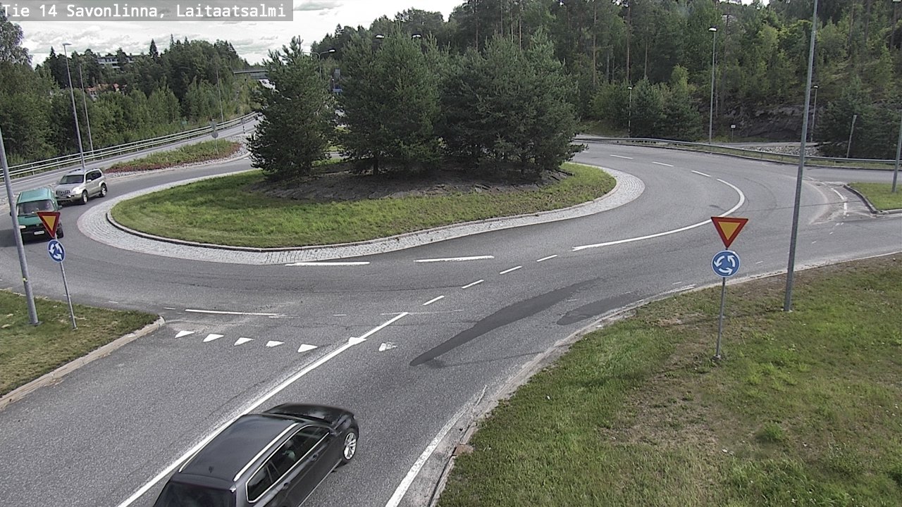 Weather Camera Image Väg 14 Nyslott, Laitaatsalmi, Savonlinna, Etelä-Savo