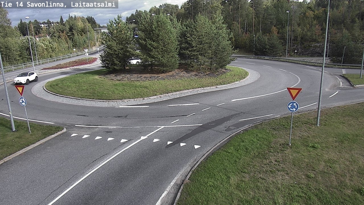 Weather Camera Image Road 14 Savonlinna, Laitaatsalmi, Savonlinna, Etelä-Savo