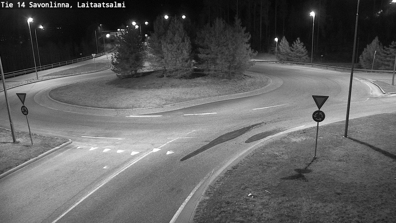 Weather Camera Image Väg 14 Nyslott, Laitaatsalmi, Savonlinna, Etelä-Savo