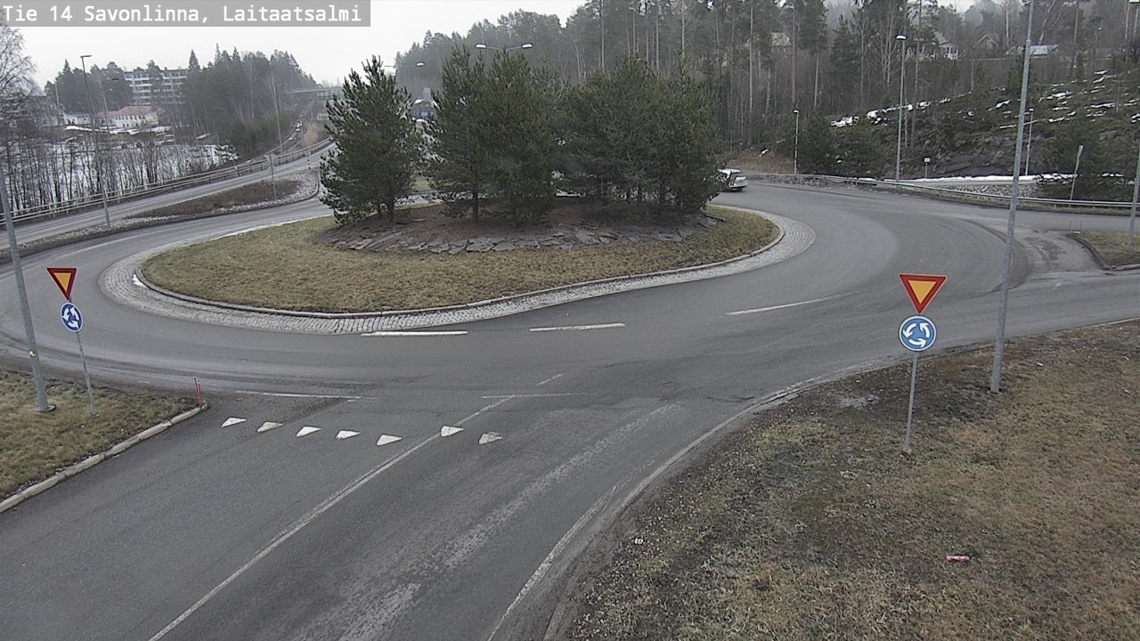 Weather Camera Image Road 14 Savonlinna, Laitaatsalmi, Savonlinna, Etelä-Savo