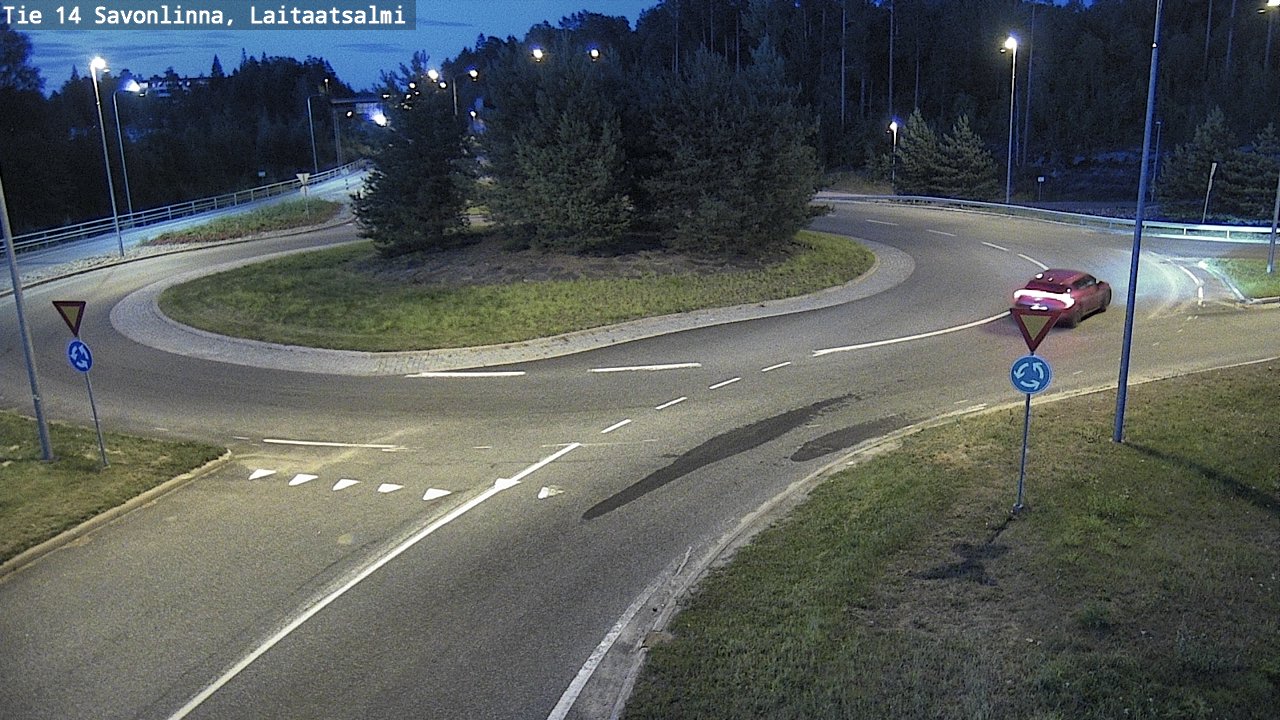Weather Camera Image Väg 14 Nyslott, Laitaatsalmi, Savonlinna, Etelä-Savo