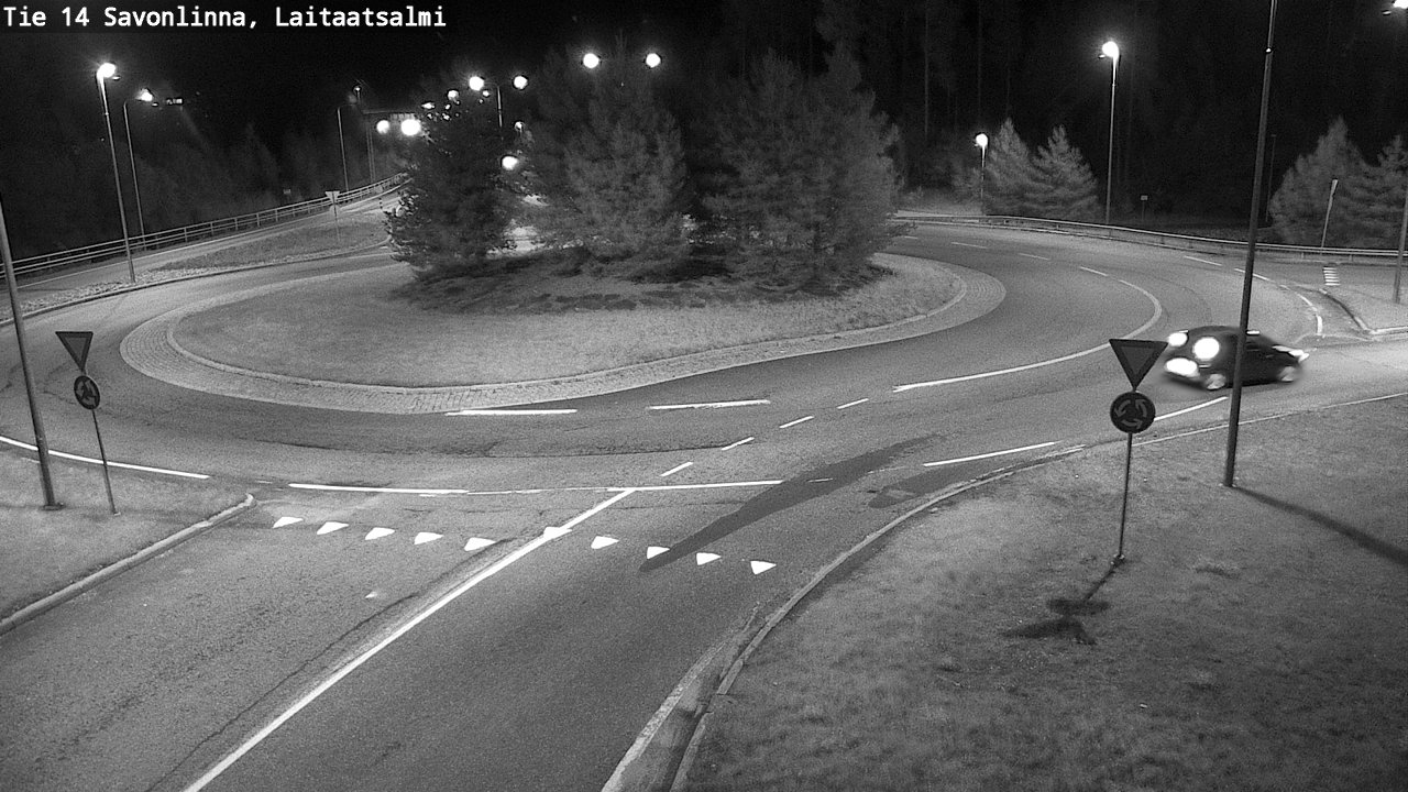 Weather Camera Image Road 14 Savonlinna, Laitaatsalmi, Savonlinna, Etelä-Savo