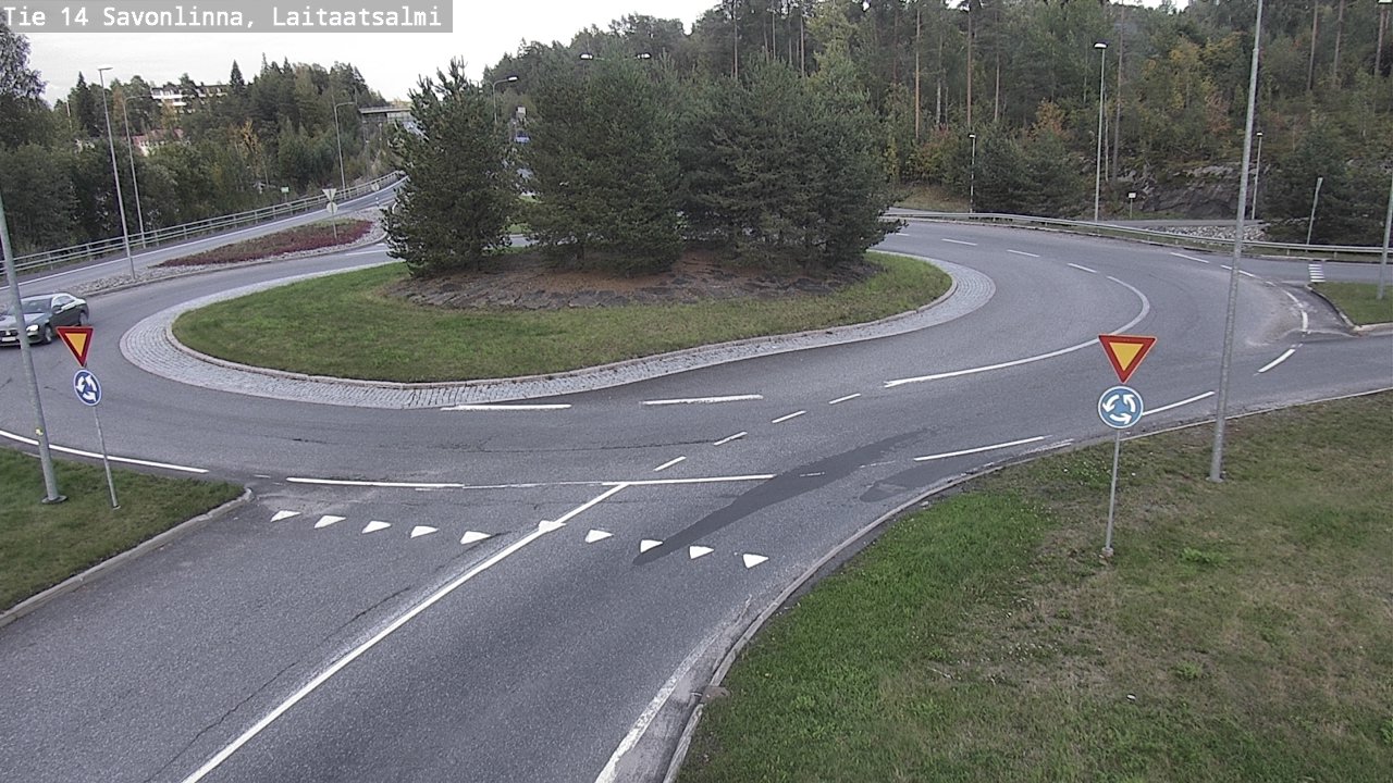 Weather Camera Image Road 14 Savonlinna, Laitaatsalmi, Savonlinna, Etelä-Savo