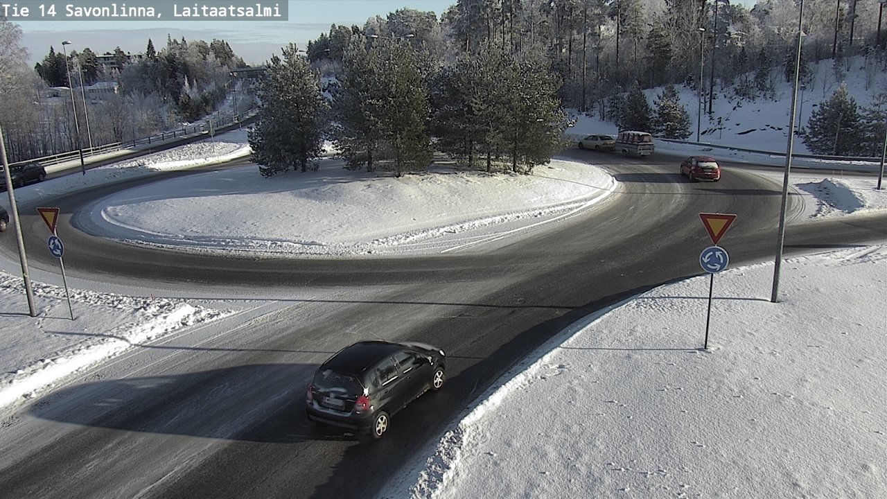 Weather Camera Image Road 14 Savonlinna, Laitaatsalmi, Savonlinna, Etelä-Savo