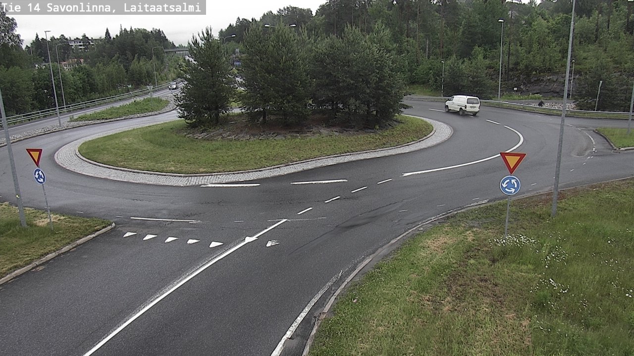 Weather Camera Image Road 14 Savonlinna, Laitaatsalmi, Savonlinna, Etelä-Savo