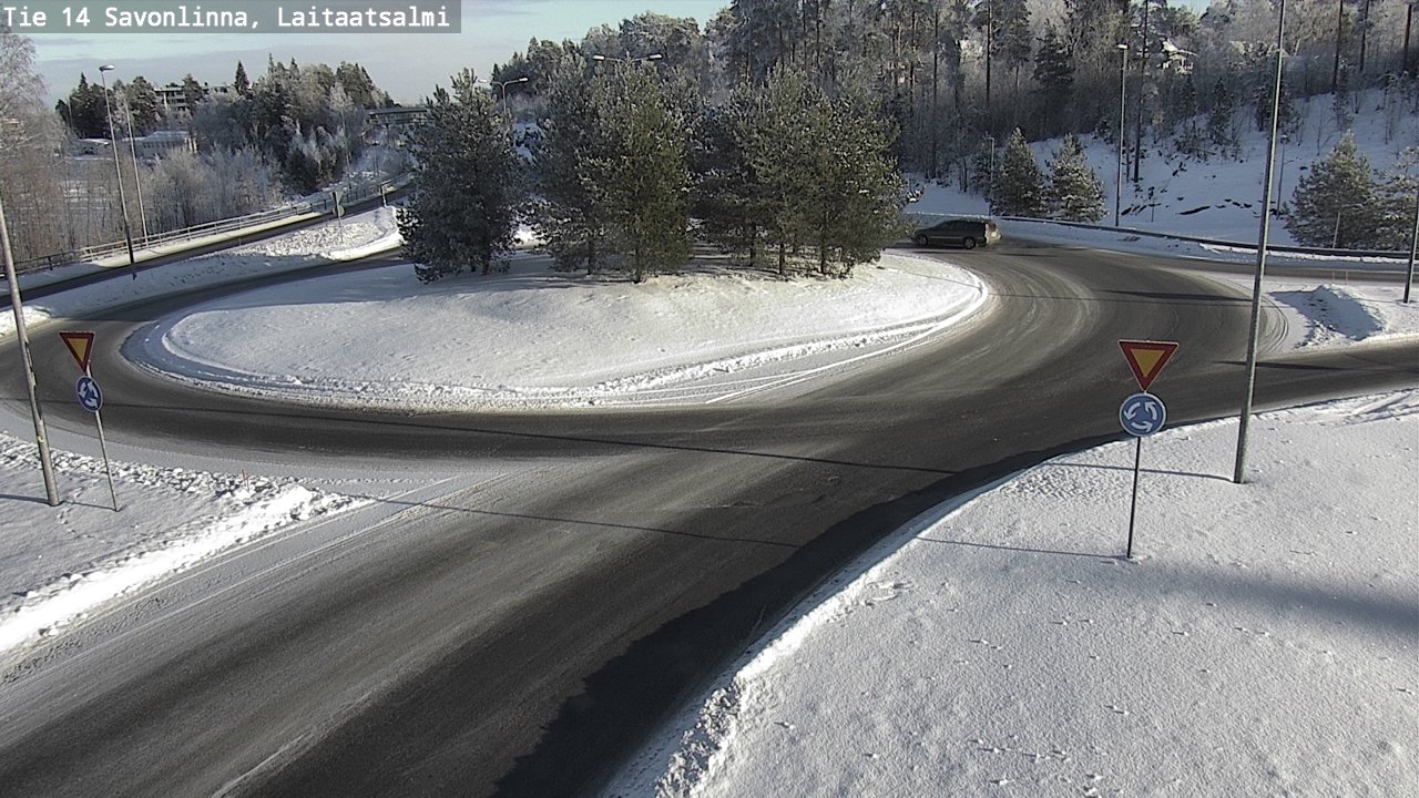 Weather Camera Image Road 14 Savonlinna, Laitaatsalmi, Savonlinna, Etelä-Savo