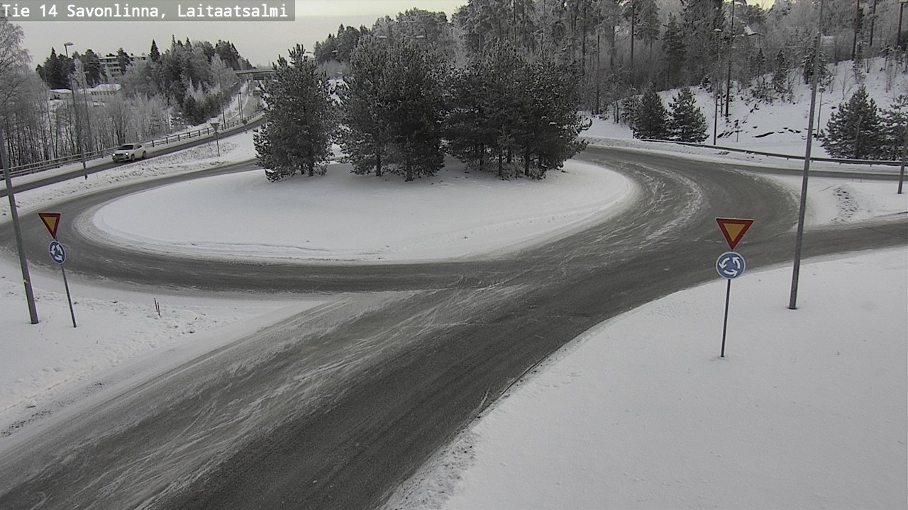 Weather Camera Image Road 14 Savonlinna, Laitaatsalmi, Savonlinna, Etelä-Savo